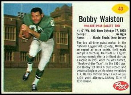 43 Bobby Walston